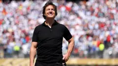 Tom Cruise habla antes de la final de la Copa Mundial de la FIFA 2026 entre España y Argentina.