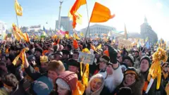 Демонстрация на Майдане Незалежности 