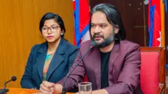 काठमाण्डू महानगरका प्रमुख बालेन्द्र शाह 'बालेन' र उपप्रमुख सुनिता डङ्गोल