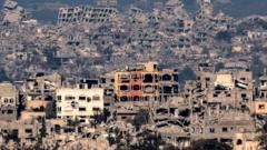 صورة لغزة المتضررة