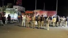 चिकलठाणा परिसरात पोलीस बंदोबस्त तैनात करण्यात आला होता.