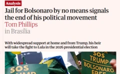Página de notícias do Guardian