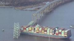El buque que chocó  contra un puente en Baltimore, EE.UU.