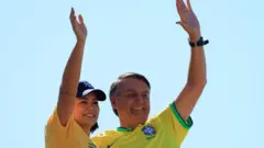 Michelle e Jair Bolsonaro.