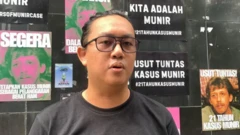Wakil Koordinator Bidang Eksternal KontraS Andrie Yunus saat ditemui di Gedung YLBHI, Jakarta Pusat, Senin (08/09/2025).