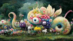 ผลงานทดลองสร้างภาพ ด้วย AI ของ ผศ.เกรียงไกร กงกะนันทน์ อาจารย์จากคณะดิจิทัลมีเดีย มหาวิทยาลัยศรีปทุม 