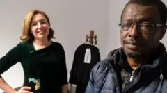 Lassad Karim et son avocat.