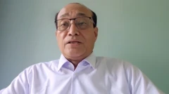 သတင်းစာရှင်းလင်းပွဲမှာတွေ့ရတဲ့ NUG ဝန်ကြီး ဒေါက်တာဇော်ဝေစိုး