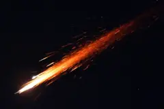 انهدام یک موشک ایرانی