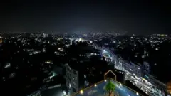 रातको समयमा काठमाण्डू
