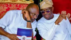 Aworan Gomina Fubara ati Wike