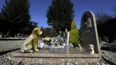 Milano'da bir evcil hayvan mezarı