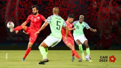 Joueurs tunisiens et Nigérians