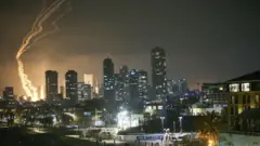 তেল আবিবের আকাশের দৃশ্য