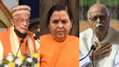 मुरली मनोहर जोशी, उमा भारती और एलके आडवाणी