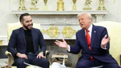 Donald Trump y Nayib Bukele se reunieron en el Despacho Oval. 