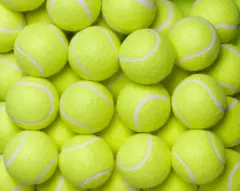 Foto de un grupo de pelotas de tenis