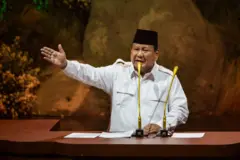 Presiden Indonesia Prabowo Subianto.