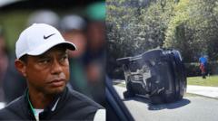 タイガー・ウッズ選手を逮捕…車の横転事故　飲酒か薬物の影響下で運転した疑い