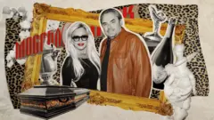 Жена и муж Шеляговы (коллаж)