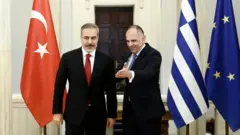 Dışişleri Bakanı Hakan Fidan ve Yunanistan Dışişleri Bakanı Yorgo Gerapetritis