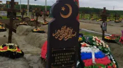 mezarlıkta bir mezar taşı