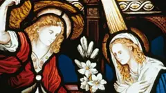 Pintura mostram duas pessoas