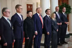 Trump, Zelensky y líderes europeos