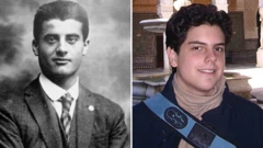 Montagem de fotos mostra Pier Giorgio Frassati, à esquerda, e Carlo Acutis, à direita