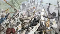 Drawing show di Maji kasala (Maji-Maji-Aufstand) kasala