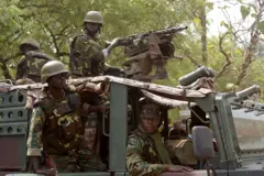 Wasu sojojin Ghana suna sintiri