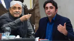 आसिफ़ अली ज़रदारी और बिलावल भुट्टो