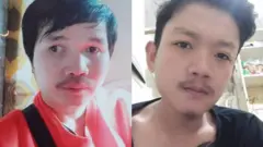 นายสุทธิศักดิ์ รินทลักษ์ (ซ้าย) และนายสนธยา อัครศรี ตัวประกันคนไทยในกาซาที่กระทรวงการต่างประเทศเปิดเผยล่าสุดว่า พวกเขาเสียชีวิตแล้ว