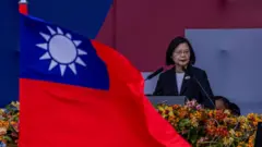 Tổng thống Đài Loan Thái Anh Văn tham dự lễ kỷ niệm Quốc khánh tại Đài Bắc, Đài Loan ngày 10/10/2023