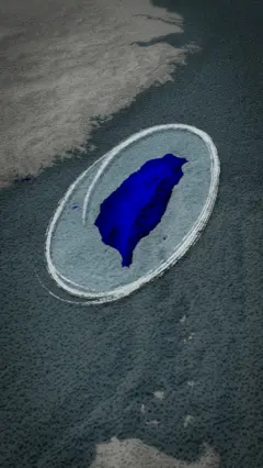 zaokruzena mapa tajvana