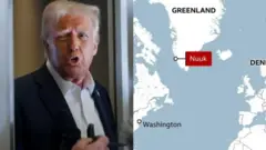 Onyeisiala mba Amerịka bụ Donald Trump na Maapụ Greenland
