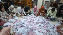 মিরপুর কলেজ কেন্দ্রে ভোট গণনার কার্যক্রম