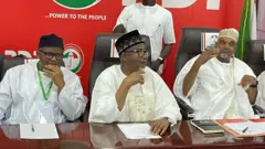 Foto of some ogbonge leaders of di Peoples Democratic Party for dia 100th NEC meeting