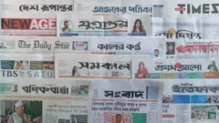 ঢাকা থেকে প্রকাশিত সংবাদপত্র।