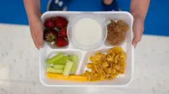 Salah satu makanan sekolah yang disediakan Donna Martin - selai kacang yang diganti dengan saus celup