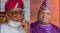Gboyega Oyetola àti Ademola Adeleke 