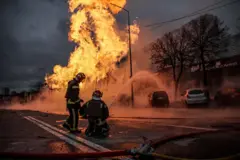 Наслідки російського обстрілу Києва 2 січня 2024 року