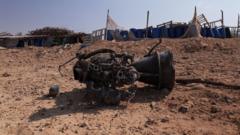 e remains of a rocket booster that, according to Israeli authorities critically injured a 7-year-old girl, after Iran launched drones and missiles towards Israel, near Arad, Israel, April 14, 2024.