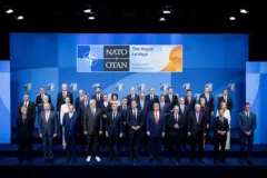 Líderes en la cumbre de la OTAN