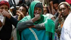 ከኦሮሚያ ክልል ወለጋ ተፈናቅለው በአማራ ክልል ሐይቅ በሚገኝ መጠለያ ውስጥ የሚገኙ ተፈናቃዮች