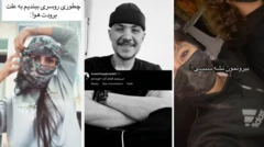 تصاویری از پست‌های کابران شبکه‌های اجتماعی در ایران که به اعتراضات سراسری پیوستند یا از آن حمایت کردند