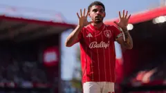 Morgan Gibbs-White celebrates