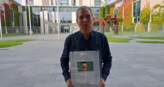 Солижон Абдураҳмонов Берлиндаги пикетда