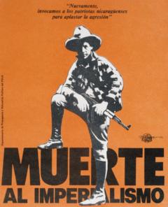 Cartel de Sandino "muerte al imperialismo"