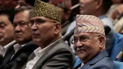 केपी शर्मा ओली, विष्णु पौडेल र पृथ्वी सुब्बा गुरुङ